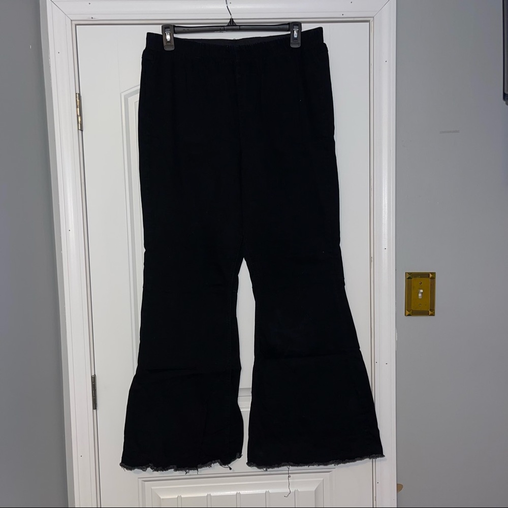Plus Size black jean bell bottoms